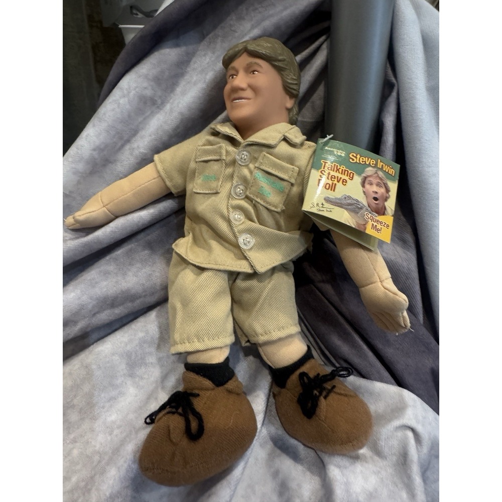 Talking 9" Steve‎ Irwin Australia Zoo 2007 Wild Republic CROCODILE HUNTER NWT